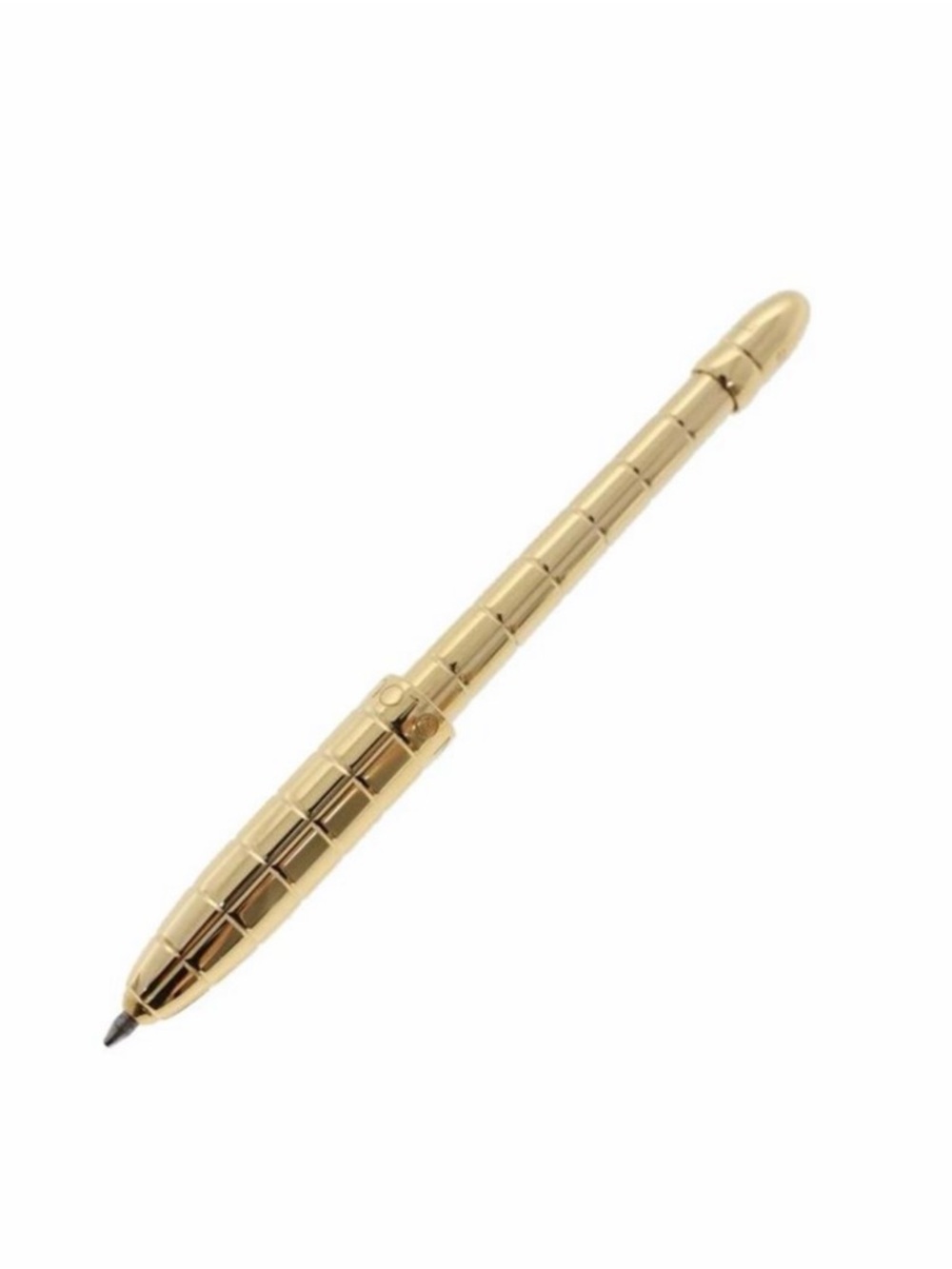 LOUIS VUITTON Stylo Agenda Ballpoint Pen Metal Gold Tone LV Auth